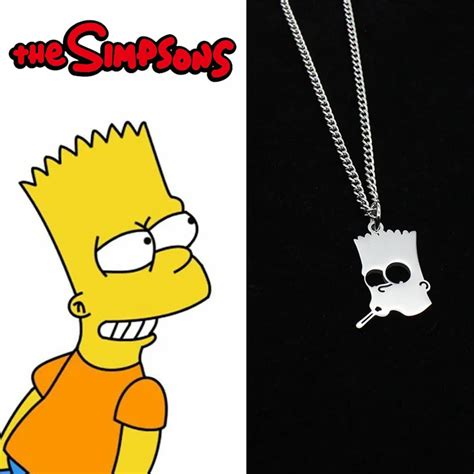 bart simpson chain necklace.